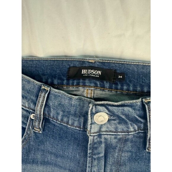 Hudson NWT Zack Skinny Jean Mens size 34x32 Gallery Distressed Ripped Splatter - Picture 13 of 14